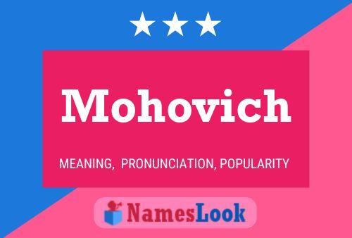 Mohovich Namensposter