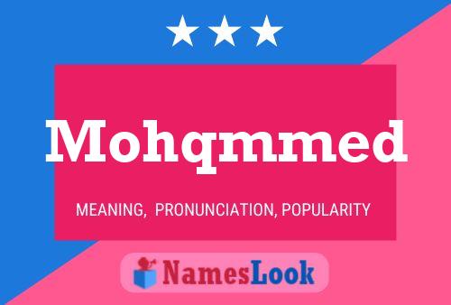 Mohqmmed Namensposter