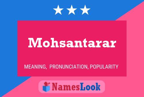 Mohsantarar Namensposter