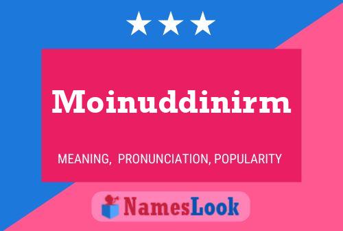 Moinuddinirm Namensposter