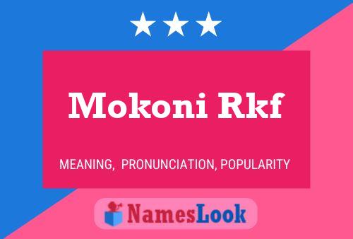 Mokoni Rkf Namensposter