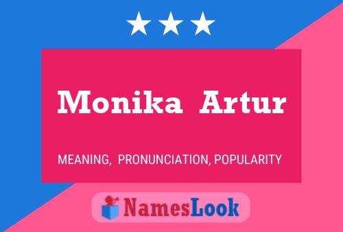 Monika  Artur Namensposter