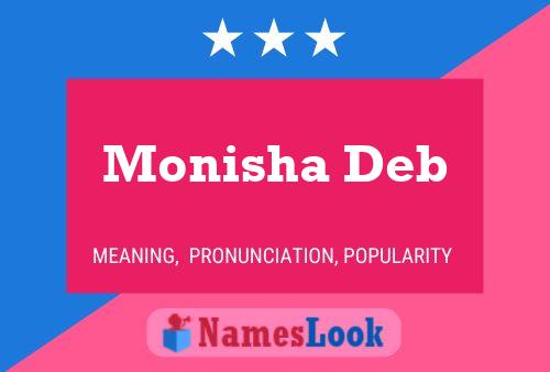 Monisha Deb Namensposter