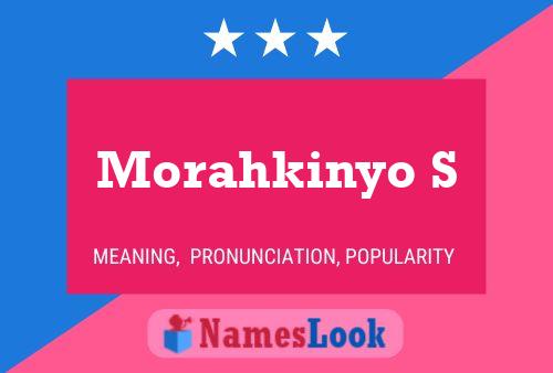 Morahkinyo S Namensposter