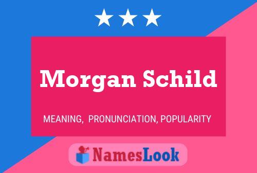 Morgan Schild Namensposter