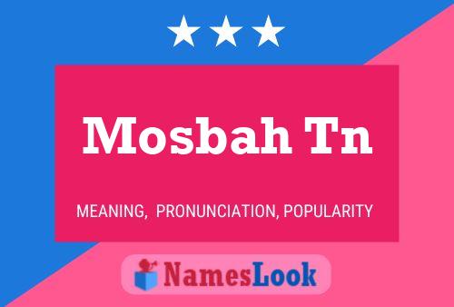 Mosbah Tn Namensposter