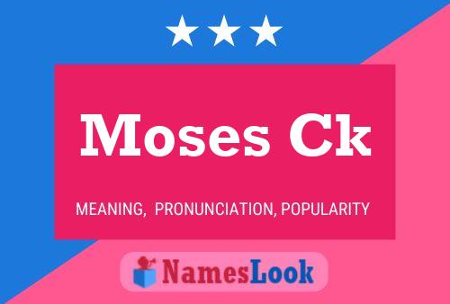 Moses Ck Namensposter