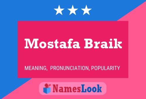 Mostafa Braik Namensposter