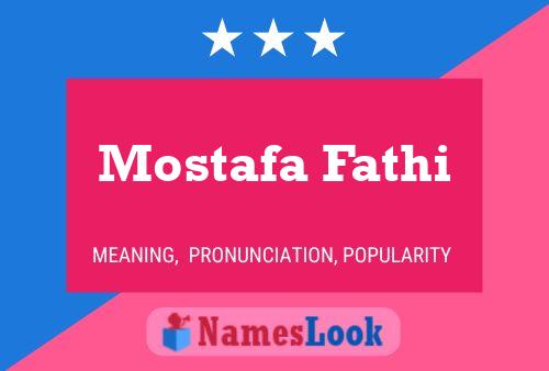 Mostafa Fathi Namensposter