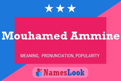 Mouhamed Ammine Namensposter