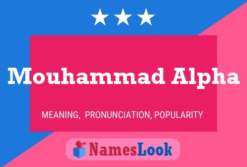 Mouhammad Alpha Namensposter