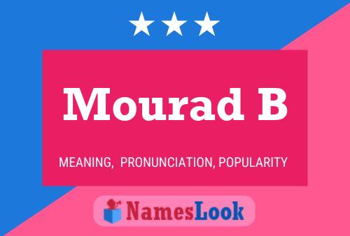 Mourad B Namensposter