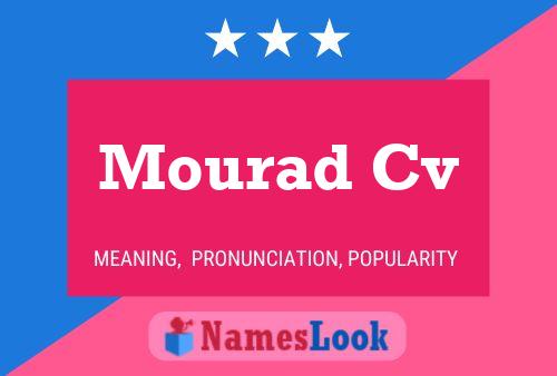 Mourad Cv Namensposter