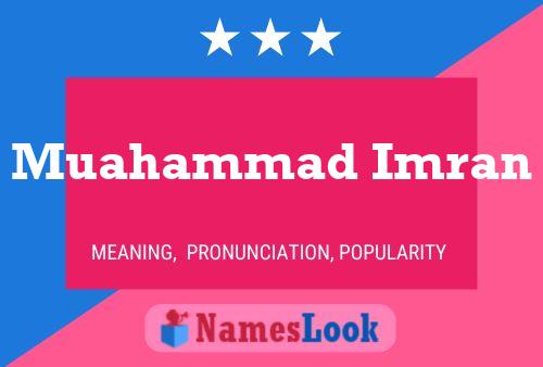 Muahammad Imran Namensposter