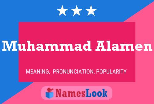 Muhammad Alamen Namensposter