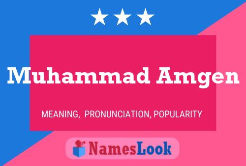 Muhammad Amgen Namensposter