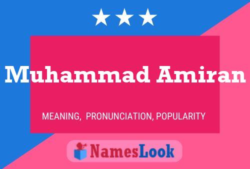 Muhammad Amiran Namensposter