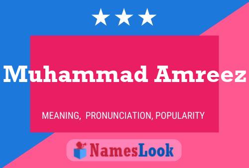 Muhammad Amreez Namensposter