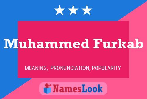 Muhammed Furkab Namensposter