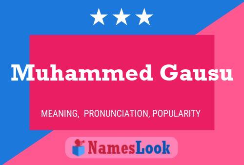 Muhammed Gausu Namensposter