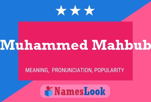 Muhammed Mahbub Namensposter