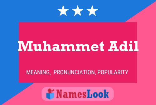 Muhammet Adil Namensposter