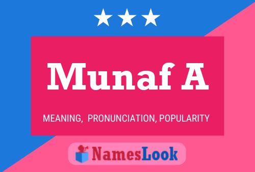 Munaf A Namensposter