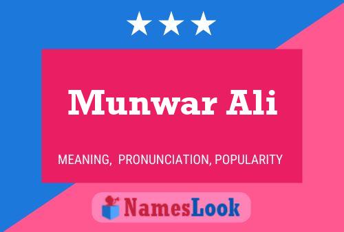 Munwar Ali Namensposter