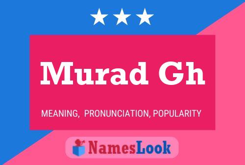 Murad Gh Namensposter