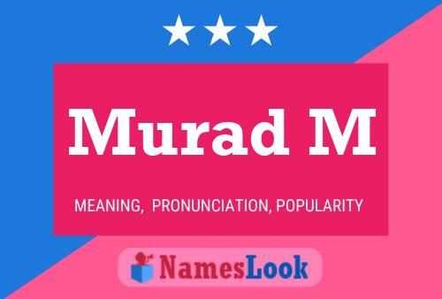 Murad M Namensposter