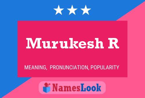 Murukesh R Namensposter