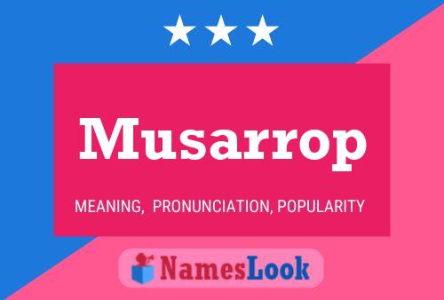 Musarrop Namensposter