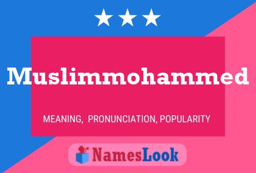 Muslimmohammed Namensposter