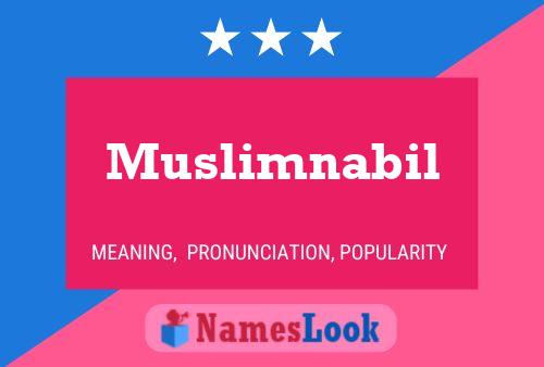 Muslimnabil Namensposter