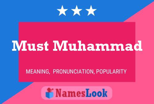 Must Muhammad Namensposter