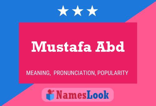 Mustafa Abd Namensposter