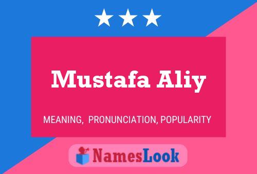 Mustafa Aliy Namensposter