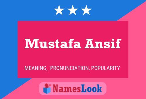 Mustafa Ansif Namensposter