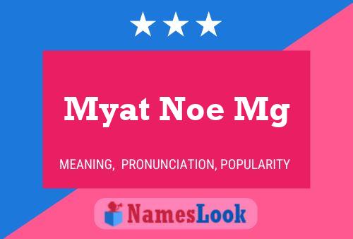 Myat Noe Mg Namensposter