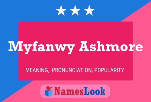 Myfanwy Ashmore Namensposter