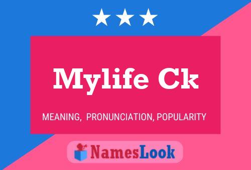 Mylife Ck Namensposter