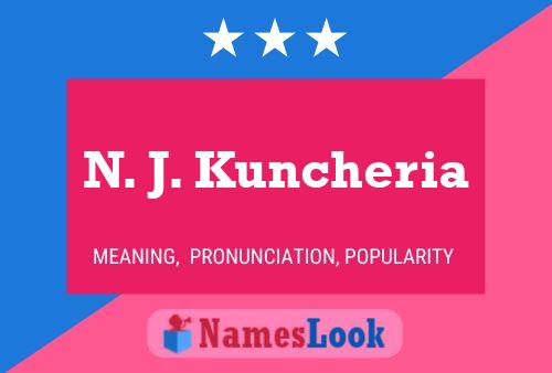 N. J. Kuncheria Namensposter