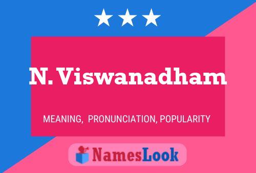 N. Viswanadham Namensposter