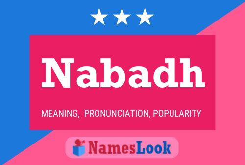 Nabadh Namensposter