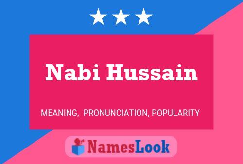 Nabi Hussain Namensposter