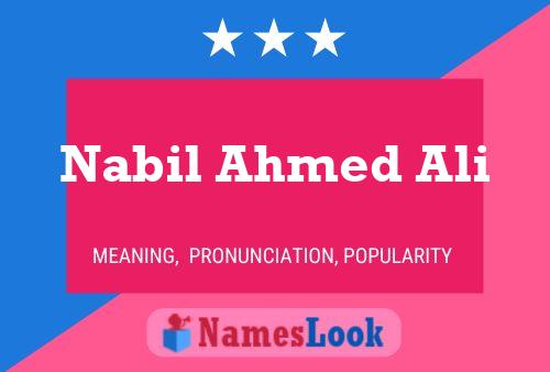 Nabil Ahmed Ali Namensposter