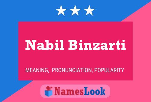 Nabil Binzarti Namensposter