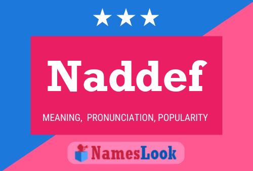 Naddef Namensposter