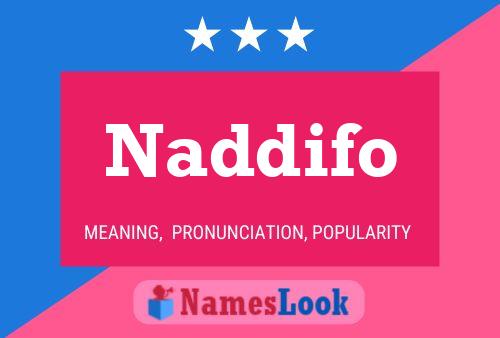 Naddifo Namensposter