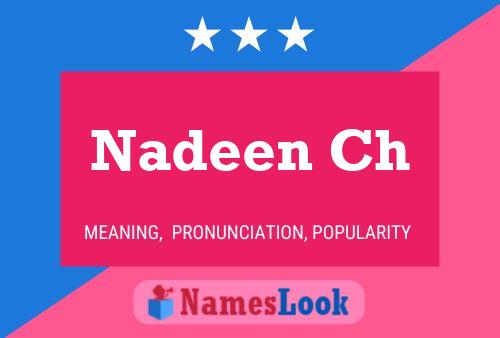 Nadeen Ch Namensposter